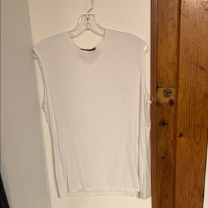 Sleeveless White Top